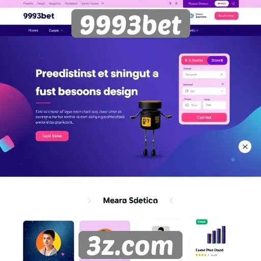 Acessibilidade e design do site 9993bet